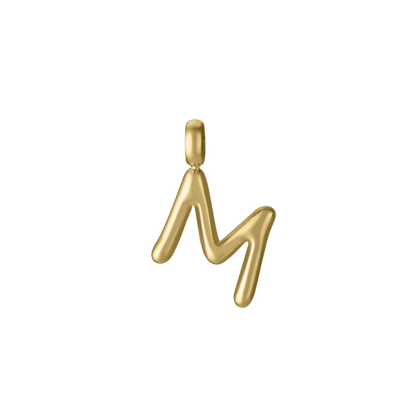 Colgante Viceroy Acero letra M collar 15200M01012M | 15,00 € | Joyería Flores