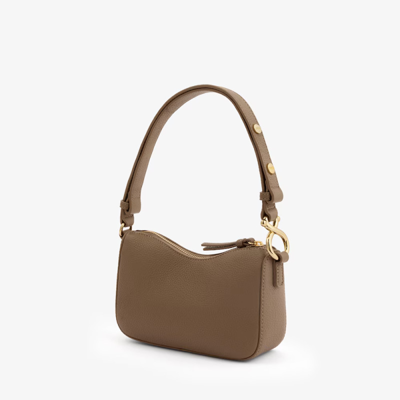 Bolso de hombro en piel topo TOUS Infinity 2002470243 | 159,00 € | Joyería Flores