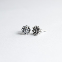 Pendientes Botón Charro en Plata 0 | 5,63 € | Joyería Flores