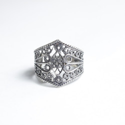 Sortija Filigrana Botón Charro Plata BC001400008 | 17,38 € | Joyería Flores