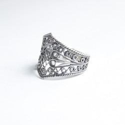 Sortija Filigrana Botón Charro Plata BC001400008 | 17,38 € | Joyería Flores