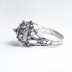 Sortija Botón Charro en Plata BC001400015 | 24,87 € | Joyería Flores