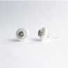 Pendientes Perla Botón Charro Plata de Ley 00-P-D | 9,88 € | Joyería Flores