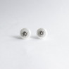 Pendientes Perla Botón Charro Plata de Ley 00-P-D | 9,88 € | Joyería Flores