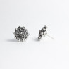 Pendientes Botón Charro en Plata de Ley 004-D | 12,38 € | Joyería Flores