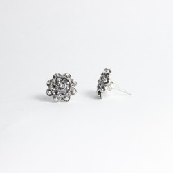 Pendientes Botón Charro en Plata de Ley 003-D | 8,13 € | Joyería Flores