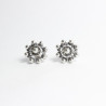 Pendientes Botón Charro en Plata de Ley 004S | 10,62 € | Joyería Flores