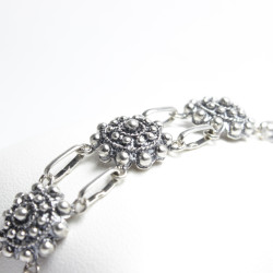 Pulsera Botón Charro en Plata 005/P8D | 66,13 € | Joyería Flores