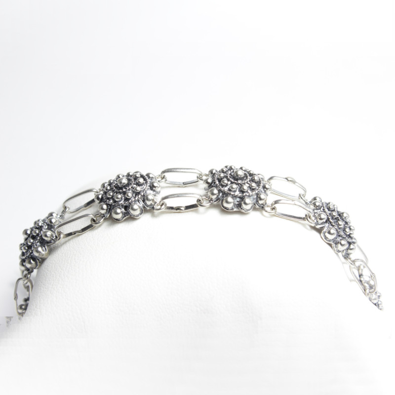 Pulsera Botón Charro en Plata 005/P8D | 66,13 € | Joyería Flores