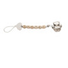 Pinzachupete Oso Perfil Blanco Abalorios GA0008B | 32,90 € | Joyería Flores