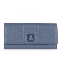 Billetero Tous mediano Alfa de Piel azul 895970002 66 20