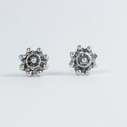 Pendientes Botón Charro en Plata de Ley 003/S | 8,62 € | Joyería Flores