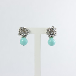 Pendientes botón charro Turquesas 002/TURQUESA | 002/TURQUESA | 8,90 € | Botón Charro