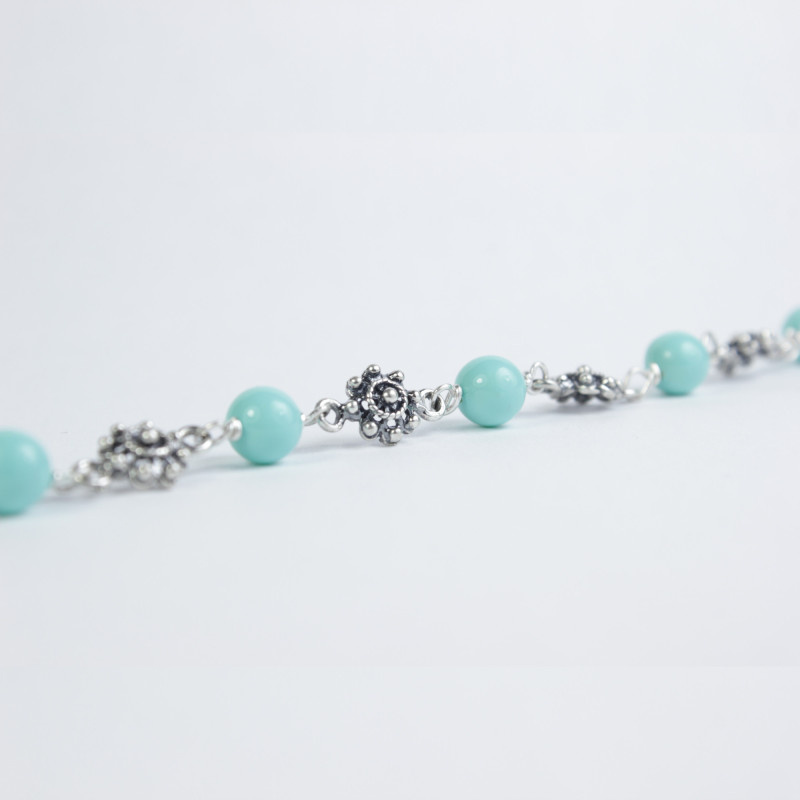 Pulsera Botón Charro Turquesas Plata 002T-8-7 | 38,63 € | Joyería Flores Pulsera Botón Charro Turquesas Plata 002T-8-7 | 38,63 € | Joyería Flores