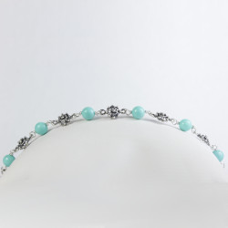 Pulsera Botón Charro Turquesas Plata 002T-8-7 | 38,63 € | Joyería Flores