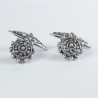 Gemelos Botón Charro en Plata 004-NG | 25,63 € | Joyería Flores