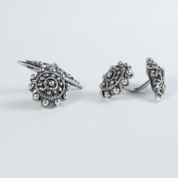 Gemelos Botón Charro en Plata 004-NG | 25,63 € | Joyería Flores