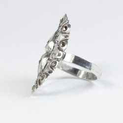 Sortija Teja Botón Charro Plata de Ley BC530/B | 29,38 € | Joyería Flores