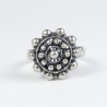Anillo botón Charro en plata de ley BC522/0 | 16,88 € | Joyería Flores