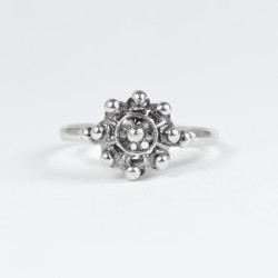 Anillo Botón Charro en Plata de Ley BC517/O | 10,62 € | Joyería Flores