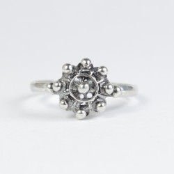 Anillo Botón Charro en Plata de Ley BC517/O | 10,62 € | Joyería Flores