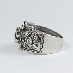 Anillo botón Charro en plata de ley BC142-P | 44,38 € | Joyería Flores