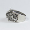 Anillo botón Charro en plata de ley BC142-P | 44,38 € | Joyería Flores