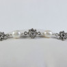 Pulsera botón charro perlas plata 002P-6-6 | 30,63 € | Joyería Flores