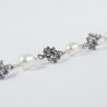 Pulsera botón charro perlas plata 002P-6-6 | 30,63 € | Joyería Flores