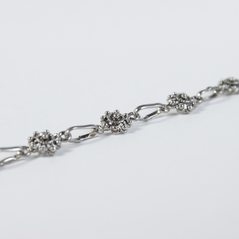 Pulsera botón charro en plata de ley 0-8 | 28,63 € | Joyería Flores