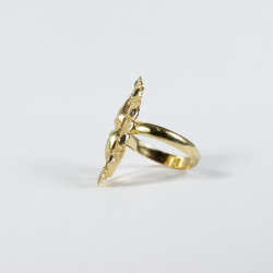 Anillo de Teja Botón Charro Oro de ley BC140-530 | 1.608,63 € | Joyería Flores