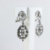 Pendientes teja Botón charro plata de ley 531-AB | 37,38 € | Joyería Flores
