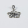 Colgante Flor Botón Charro Plata de Ley CF43 | 26,13 € | Joyería Flores