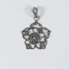 Colgante Flor Botón Charro Plata de Ley CF43 | 26,13 € | Joyería Flores