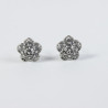 Pendientes flor botón charro plata de Ley F21/O | 22,37 € | Joyería Flores