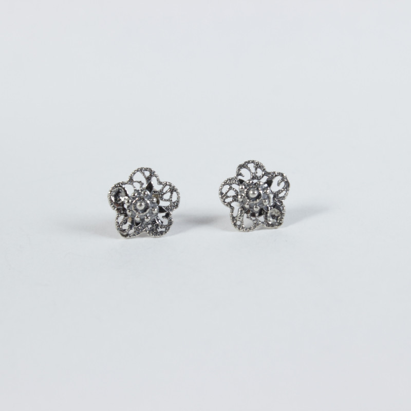 Pendientes Flor Botón Charro en Plata de Ley F33 | 9,88 € | Joyería Flores Pendientes Flor Botón Charro en Plata de Ley F33 | 9,88 € | Joyería Flores