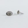 Pendientes filigrana botón charro plata F-26 | 8,13 € | Joyería Flores
