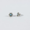 Pendientes botón charro Turquesas plata F48/T | 6,88 € | Joyería Flores