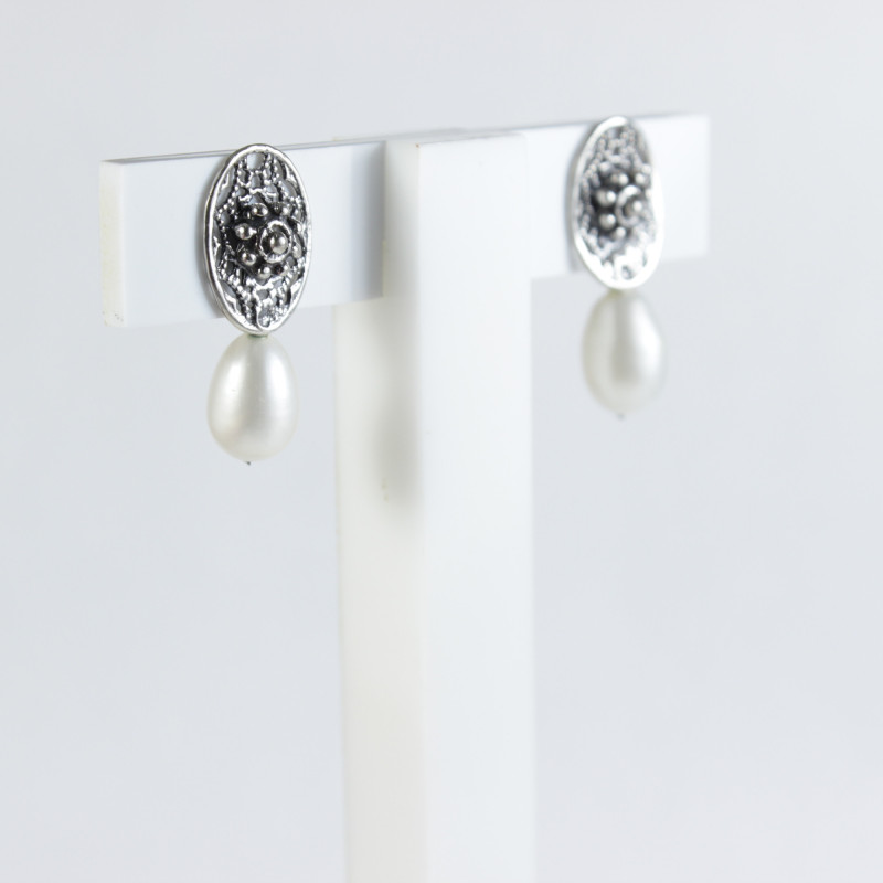 Pendientes Botón Charro Perla en Plata F26/PERLA | 13,13 € | Joyería Flores Pendientes Botón Charro Perla en Plata F26/PERLA | 13,13 € | Joyería Flores