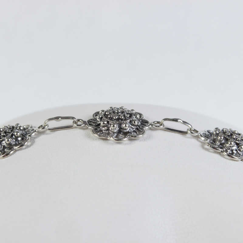 Pulsera flor botón charro en plata F55 | 48,63 € | Joyería Flores Pulsera flor botón charro en plata F55 | 48,63 € | Joyería Flores