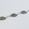 Pulsera flor botón charro en plata F55 | 48,63 € | Joyería Flores