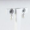 Pendientes Botón Charro perla Plata F31-PERLA | 13,13 € | Joyería Flores