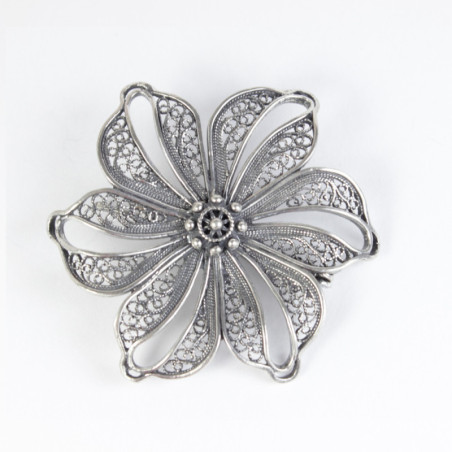 Charro Broche flor filigrana con Botón Charro en Plata 105-550 105-550 BotonCharro Charro Broche flor filigrana con Botón Charro en Plata 105-550 105-550 BotonCharro