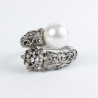 Anillo Botón charro filigrana Plata 03-PERLA | 39,38 € | Joyería Flores