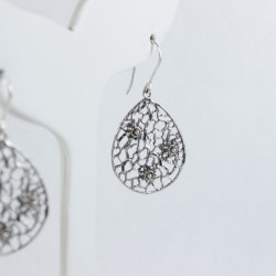 Pendientes Filigrana boton charro en plata F64/HP | 20,63 € | Joyería Flores